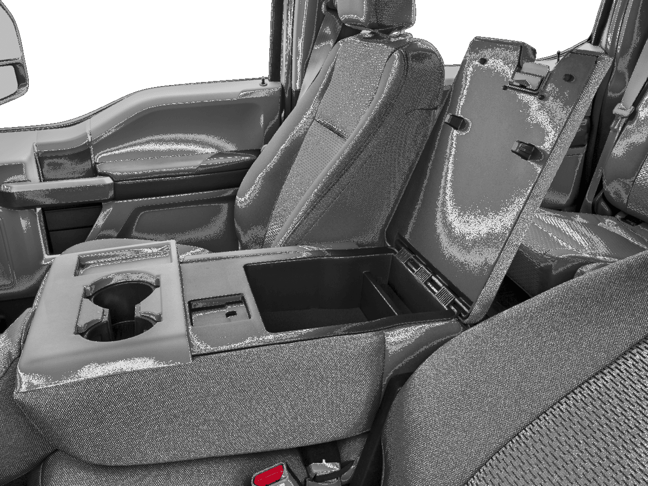 2017 Ford Super Duty F-250 SRW XLT 4WD Crew Cab 6.75' Box - Interior Center Storage Console