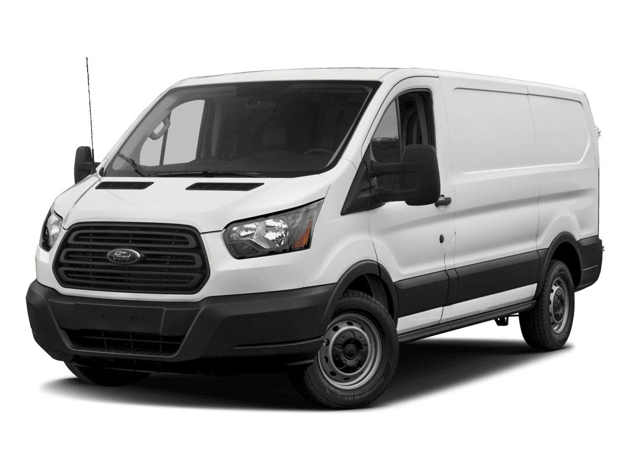 2017 Ford Transit Van T-150 130" Low Rf 8600 GVWR Swing-Out RH Dr - Front 3/4, facing to the left