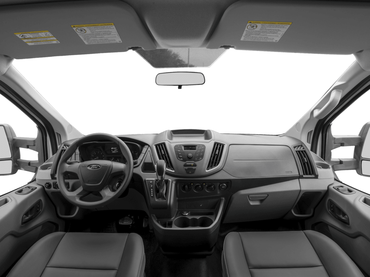 2017 Ford Transit Van T-150 130" Low Rf 8600 GVWR Swing-Out RH Dr - Interior Full Dash Basic