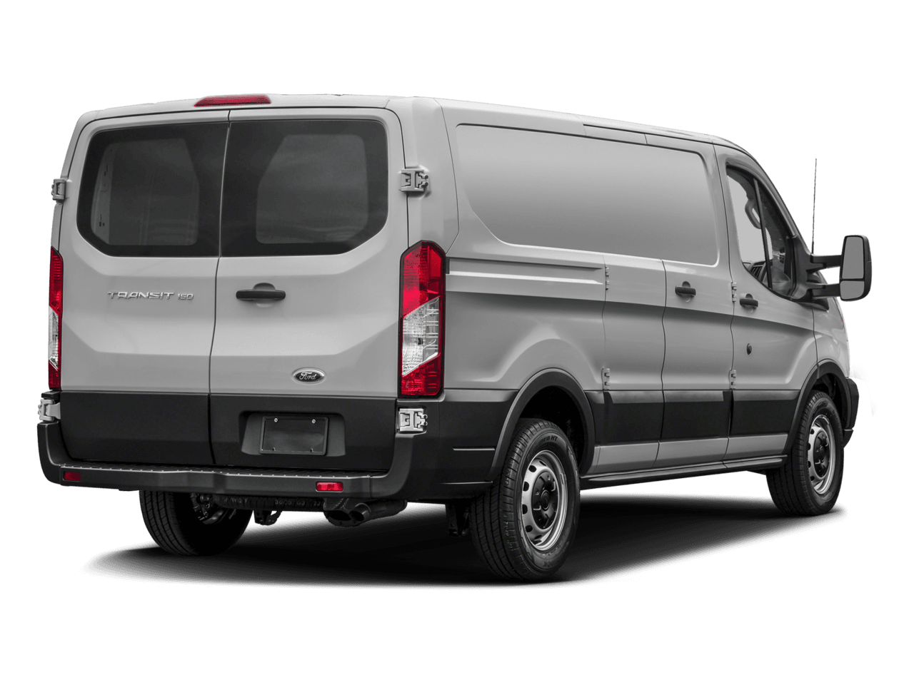 2017 Ford Transit Van T-150 130" Low Rf 8600 GVWR Swing-Out RH Dr - Rear 3/4, facing to the right