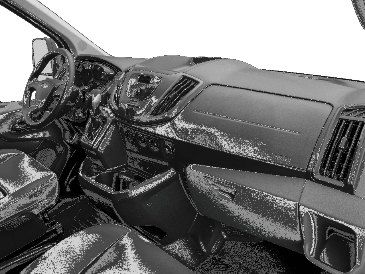 2017 Ford Transit Van T-150 148" Low Rf 8600 GVWR Sliding RH Dr - Interior Passenger Dash