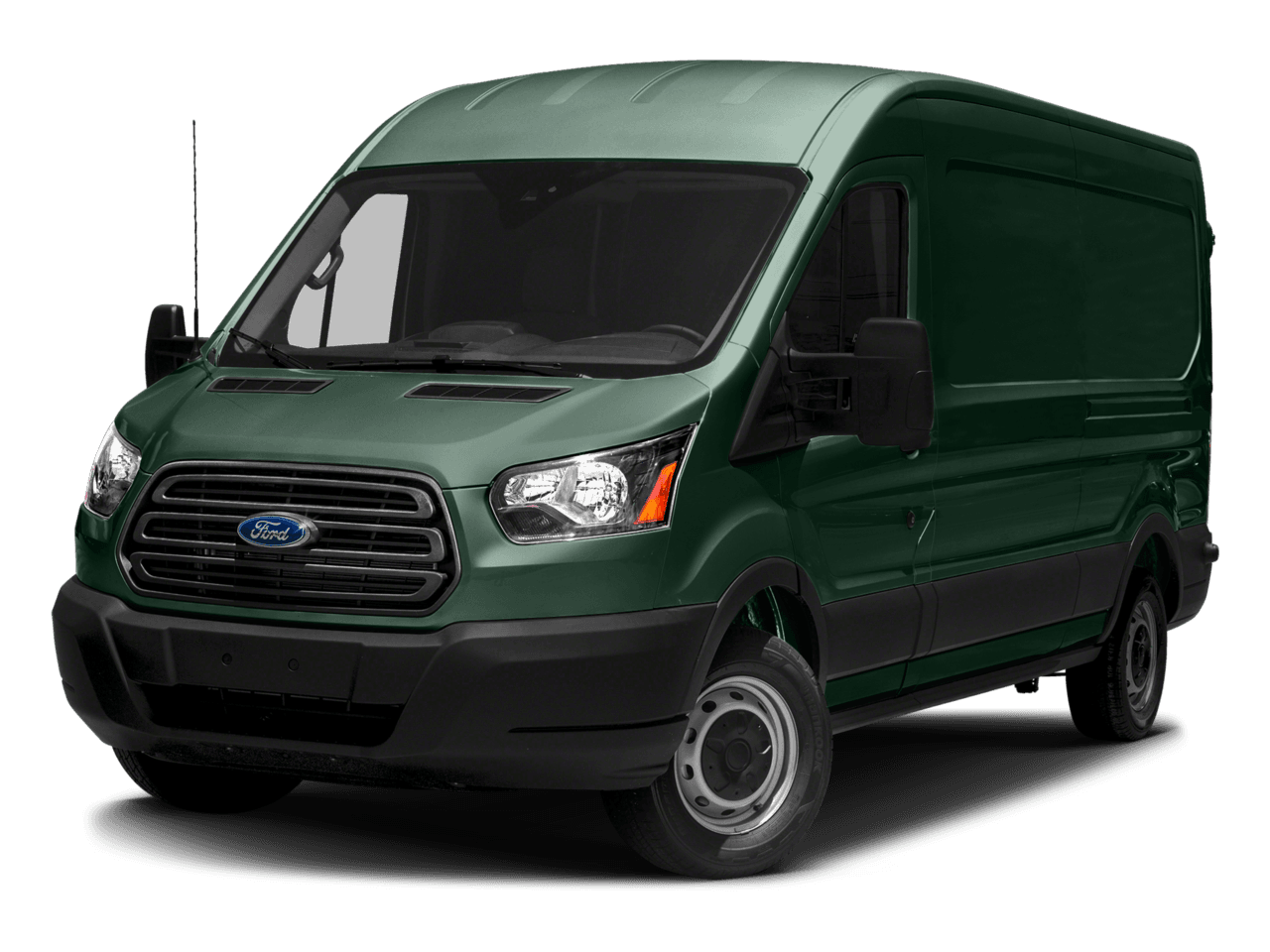 2017 Ford Transit Van T-150 148" Med Rf 8600 GVWR Sliding RH Dr - Front 3/4, facing to the left