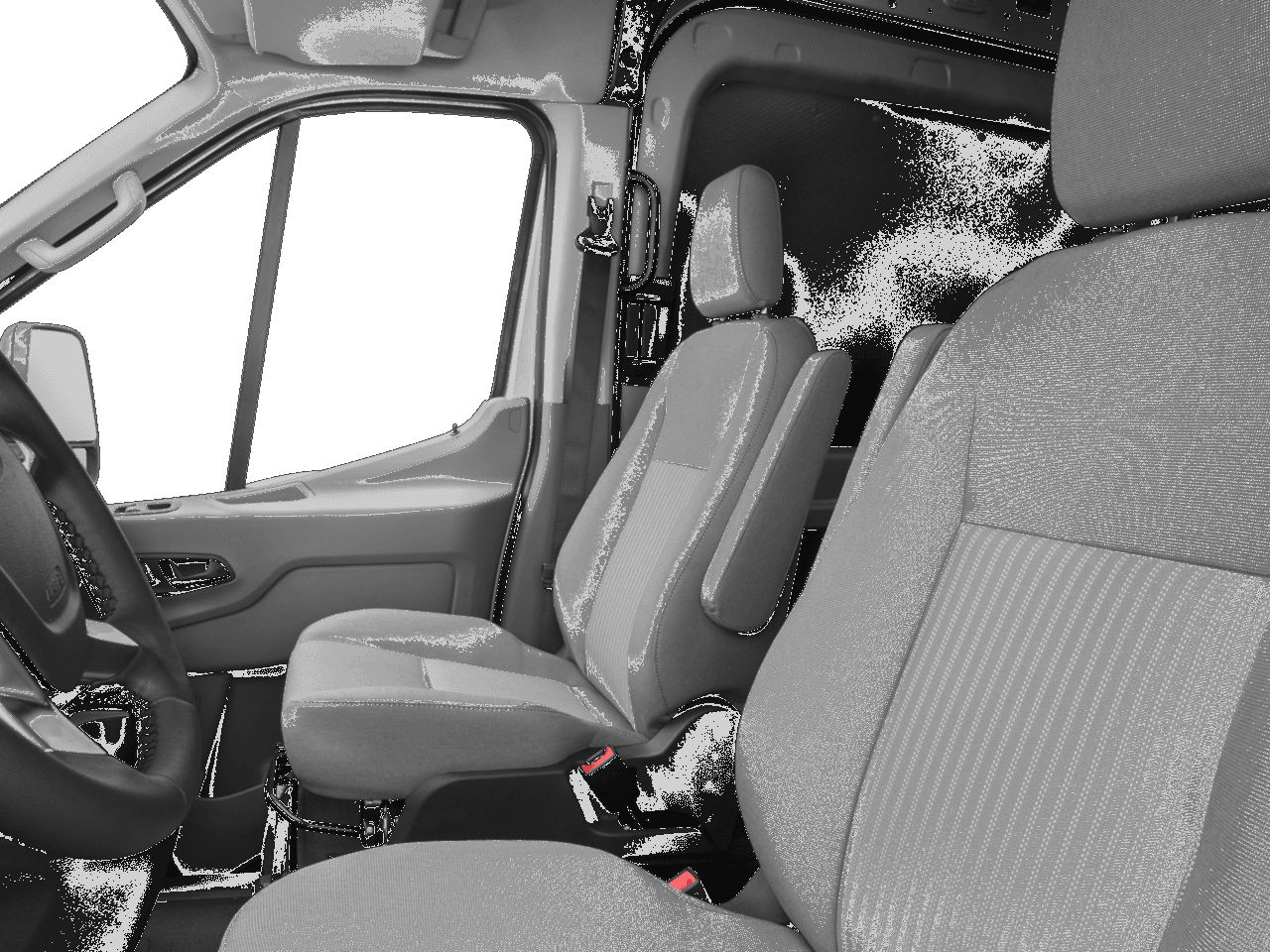 2017 Ford Transit Van T-250 148" Med Rf 9000 GVWR Dual Dr - Interior Driver's Side with Door Open, Front Seat Feature