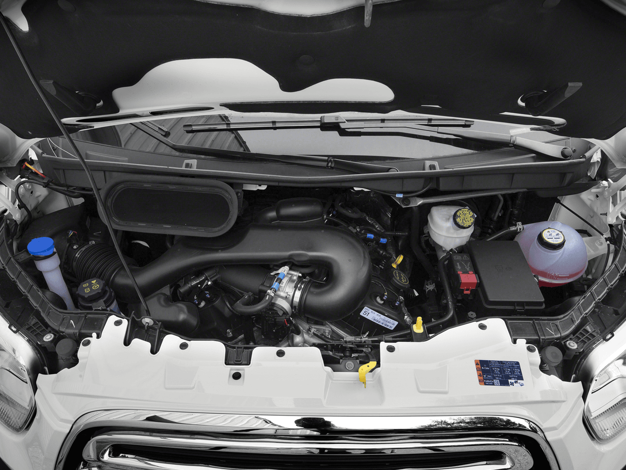 2017 Ford Transit Van T-250 148" Hi Rf 9000 GVWR Dual Dr - Interior Engine Shot Feature