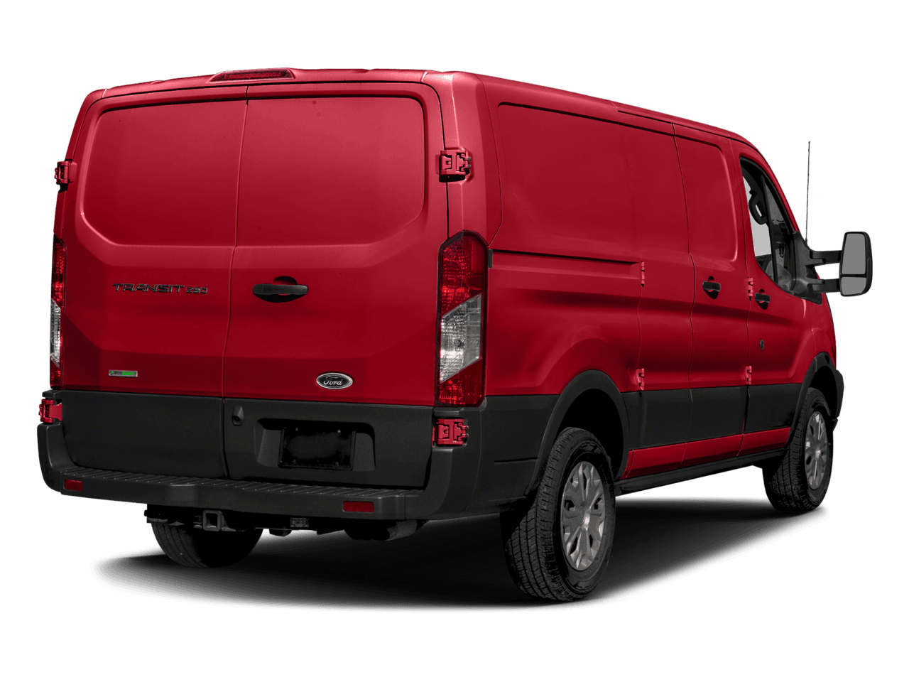 2017 Ford Transit Van T-350 148" Low Rf 9500 GVWR Swing-Out RH Dr - Rear 3/4, facing to the right
