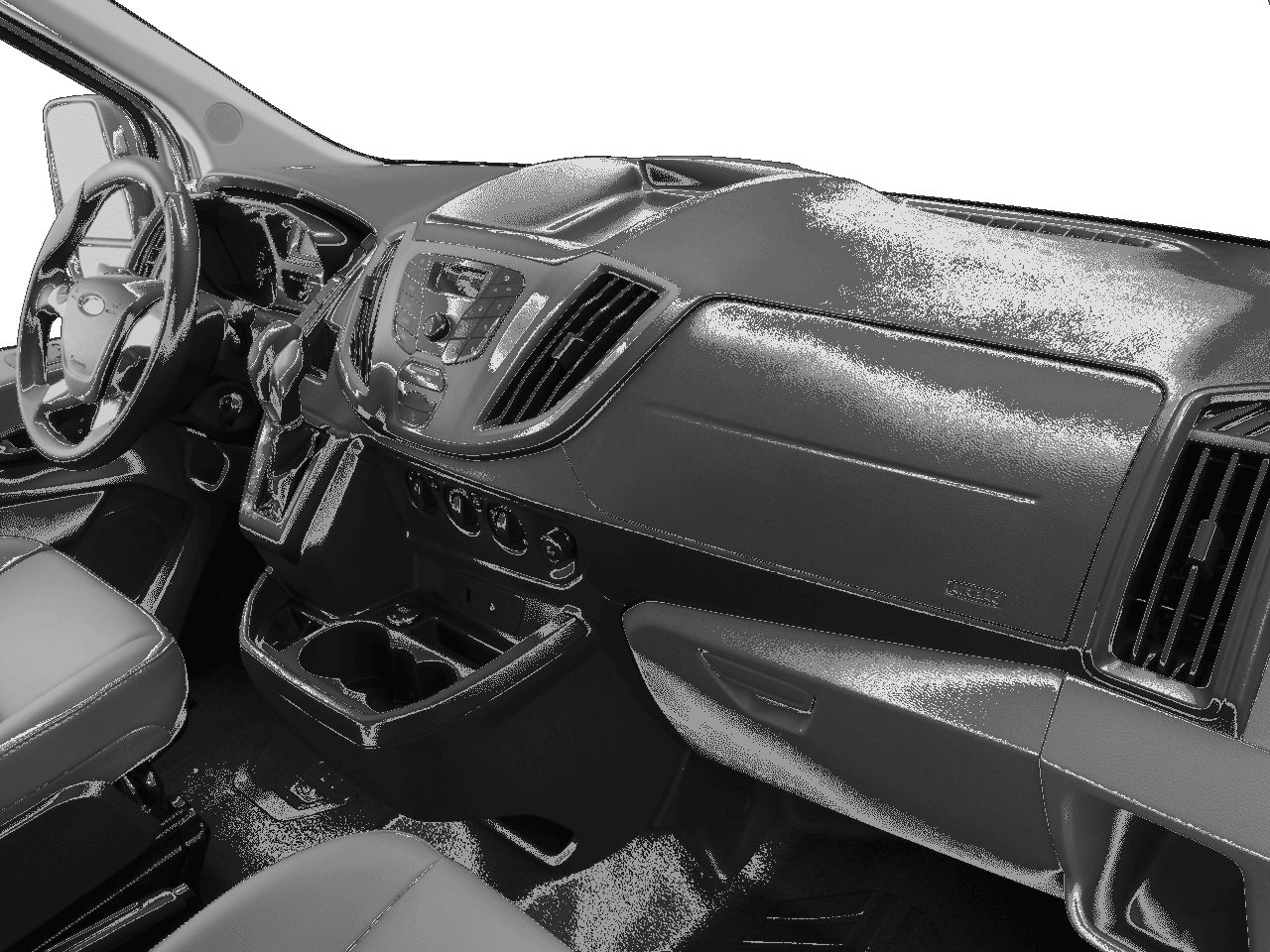 2017 Ford Transit Van T-350 148" Hi Rf 9500 GVWR Dual Dr - Interior Passenger Dash