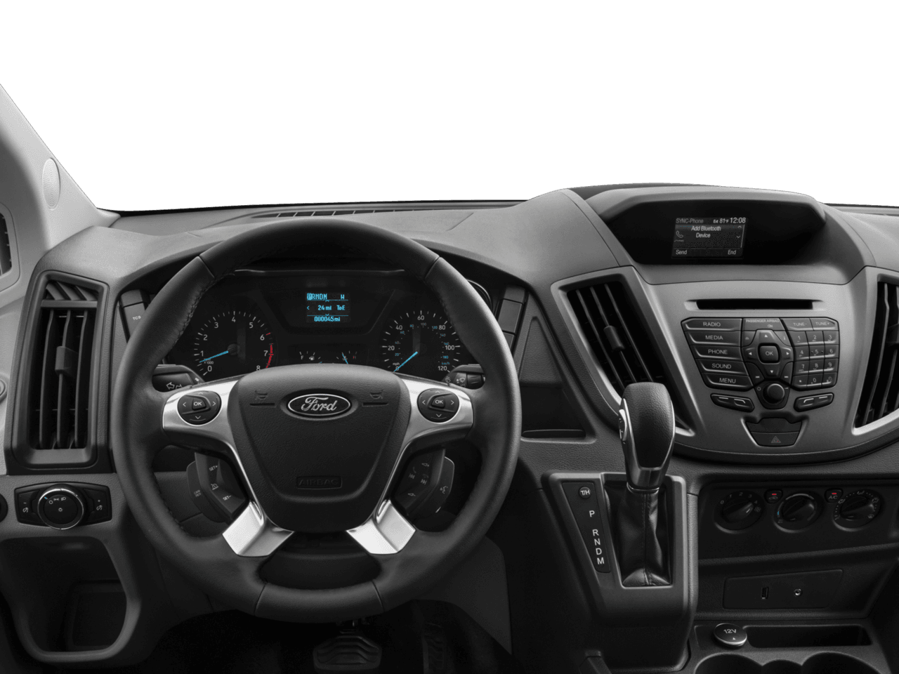 2017 Ford Transit Van T-350 148" EL Hi Rf 9500 GVWR Sliding RH Dr - Interior Drivers Dash