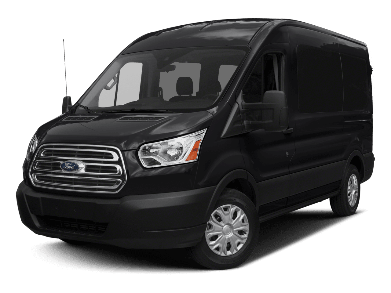 2017 Ford Transit Wagon T-150 130" Med Roof XL Sliding RH Dr - Front 3/4, facing to the left