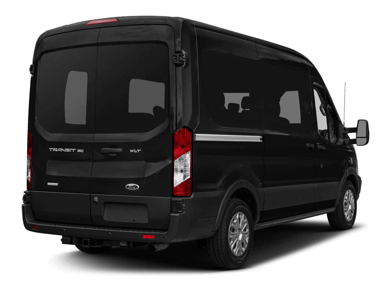 2017 Ford Transit Wagon T-150 130" Med Roof XL Sliding RH Dr - Rear 3/4, facing to the right