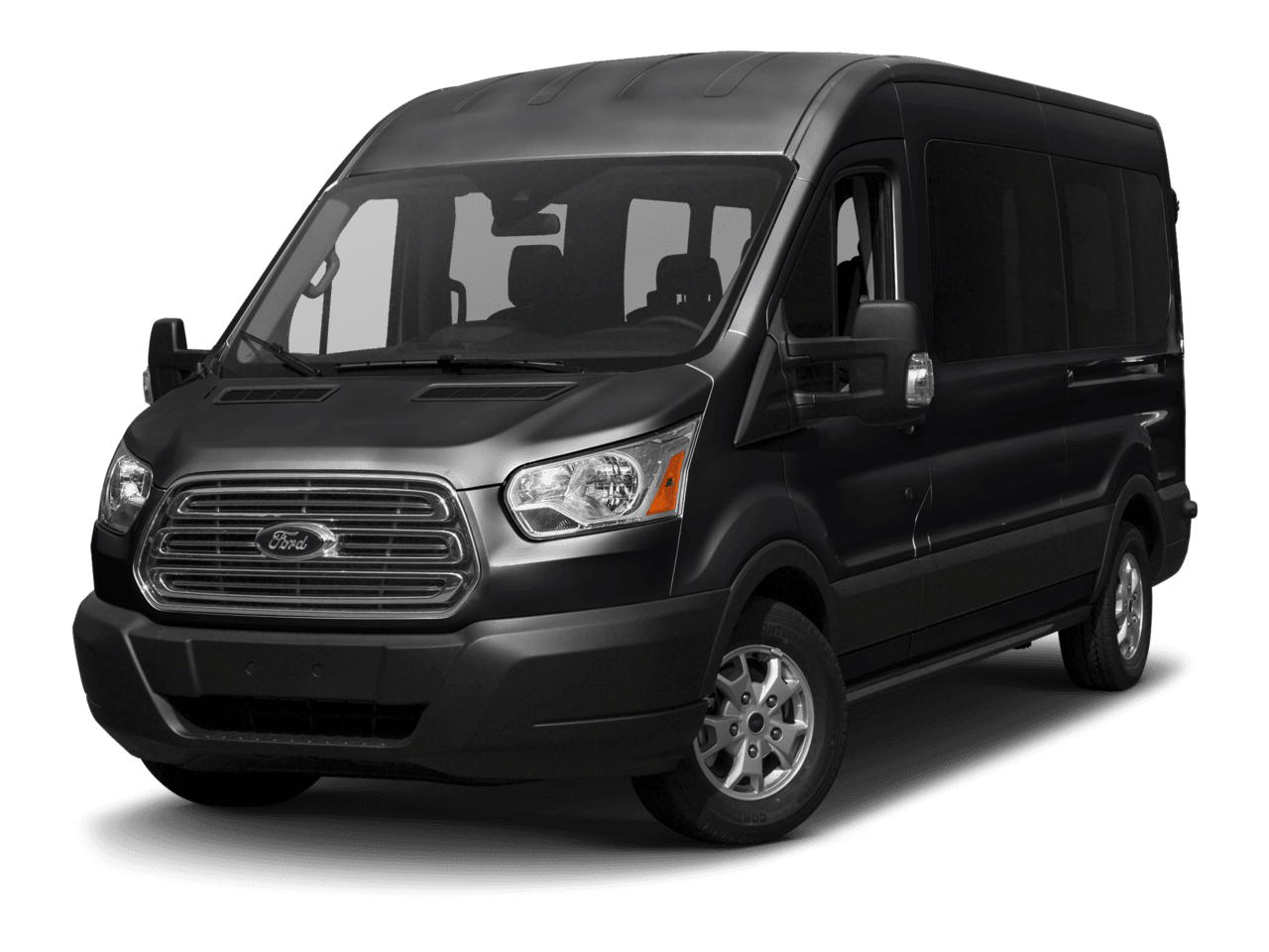 2017 Ford Transit Wagon T-350 148" Med Roof XL Sliding RH Dr - Front 3/4, facing to the left