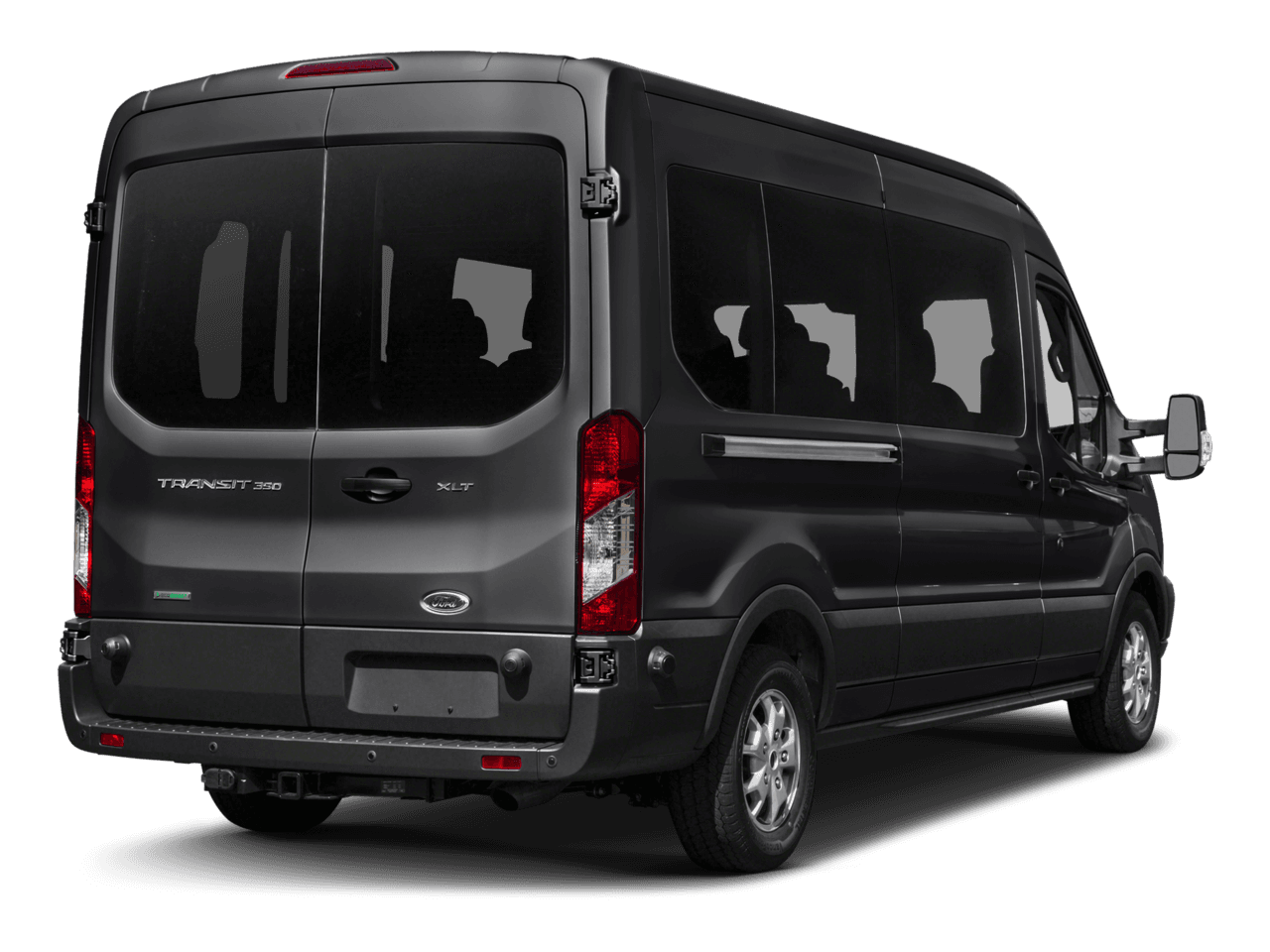 2017 Ford Transit Wagon T-350 148" Med Roof XL Sliding RH Dr - Rear 3/4, facing to the right