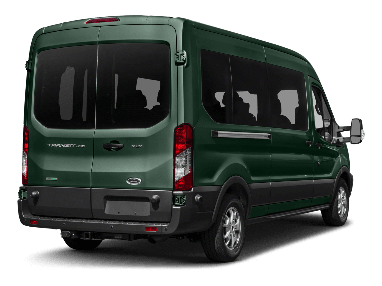 2017 Ford Transit Wagon T-350 148" Med Roof XL Sliding RH Dr - Rear 3/4, facing to the right