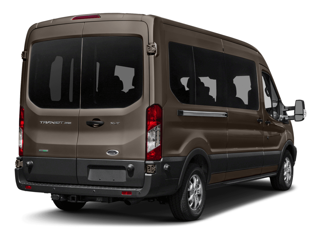 2017 Ford Transit Wagon T-350 148" Med Roof XL Sliding RH Dr - Rear 3/4, facing to the right