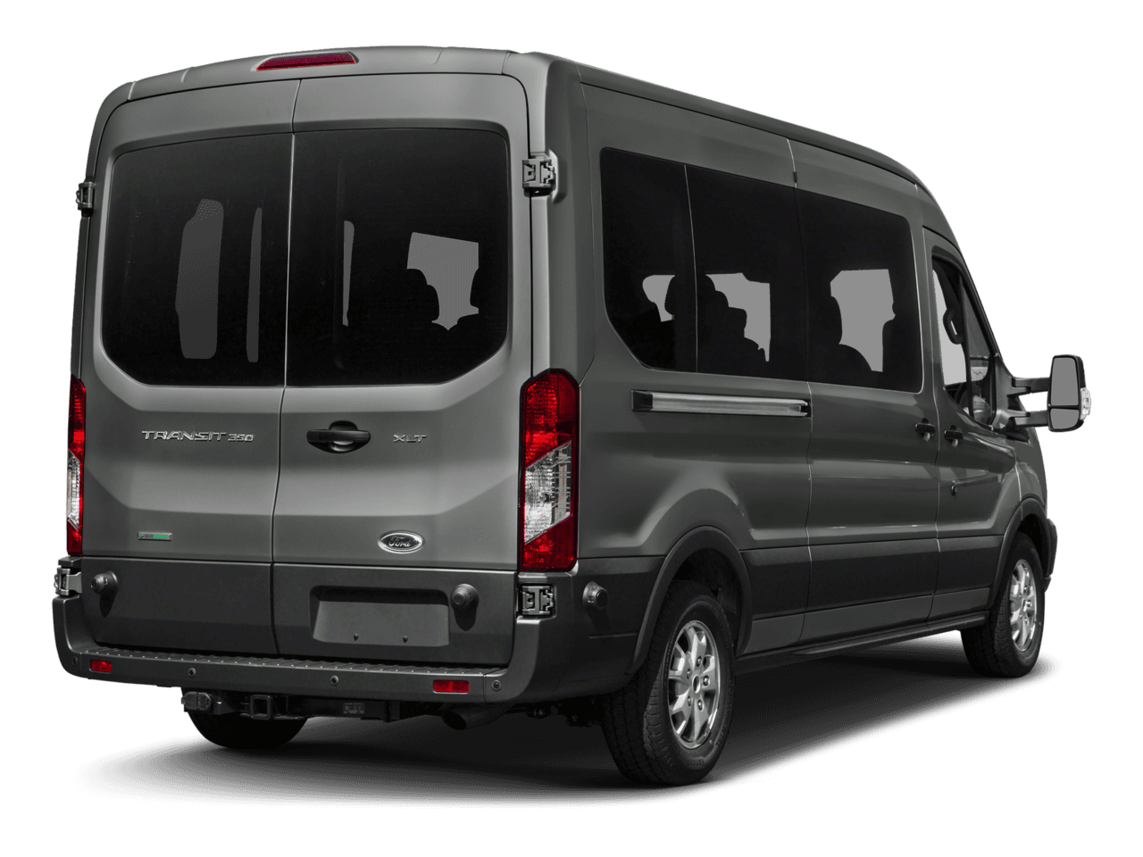 2017 Ford Transit Wagon T-350 148" Med Roof XL Sliding RH Dr - Rear 3/4, facing to the right