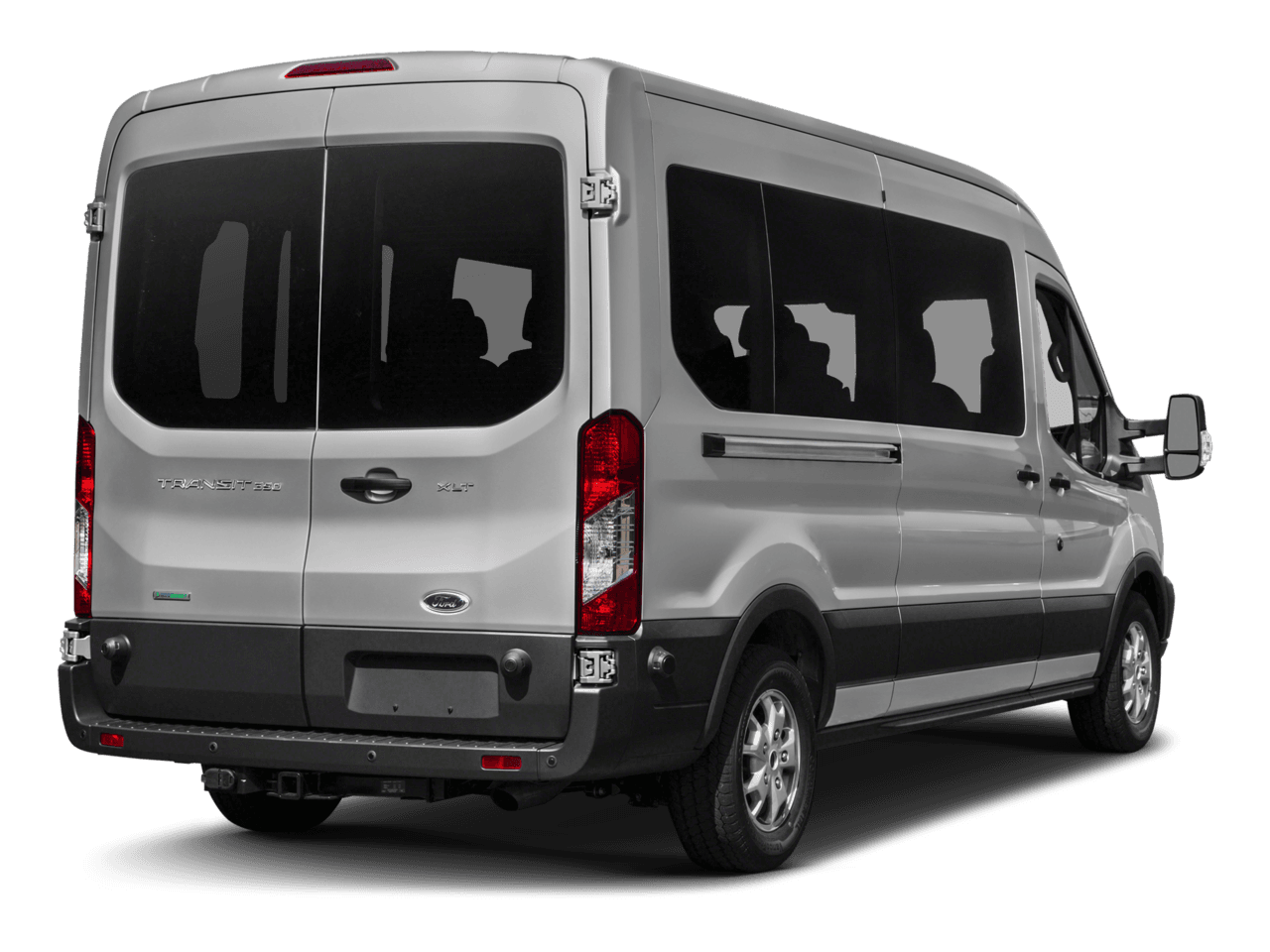 2017 Ford Transit Wagon T-350 148" Med Roof XL Sliding RH Dr - Rear 3/4, facing to the right