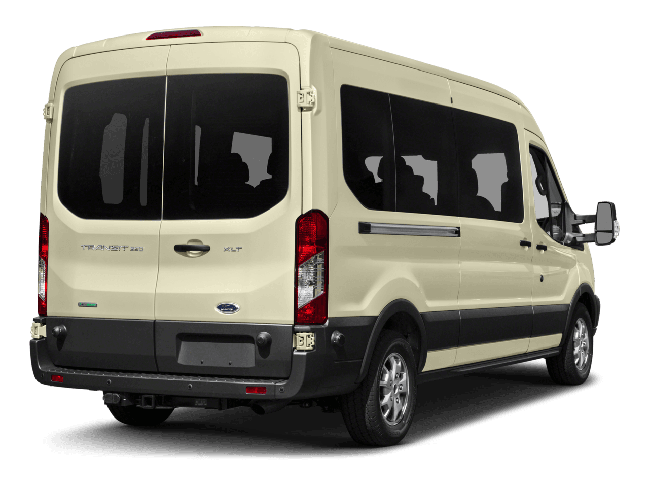 2017 Ford Transit Wagon T-350 148" Med Roof XL Sliding RH Dr - Rear 3/4, facing to the right