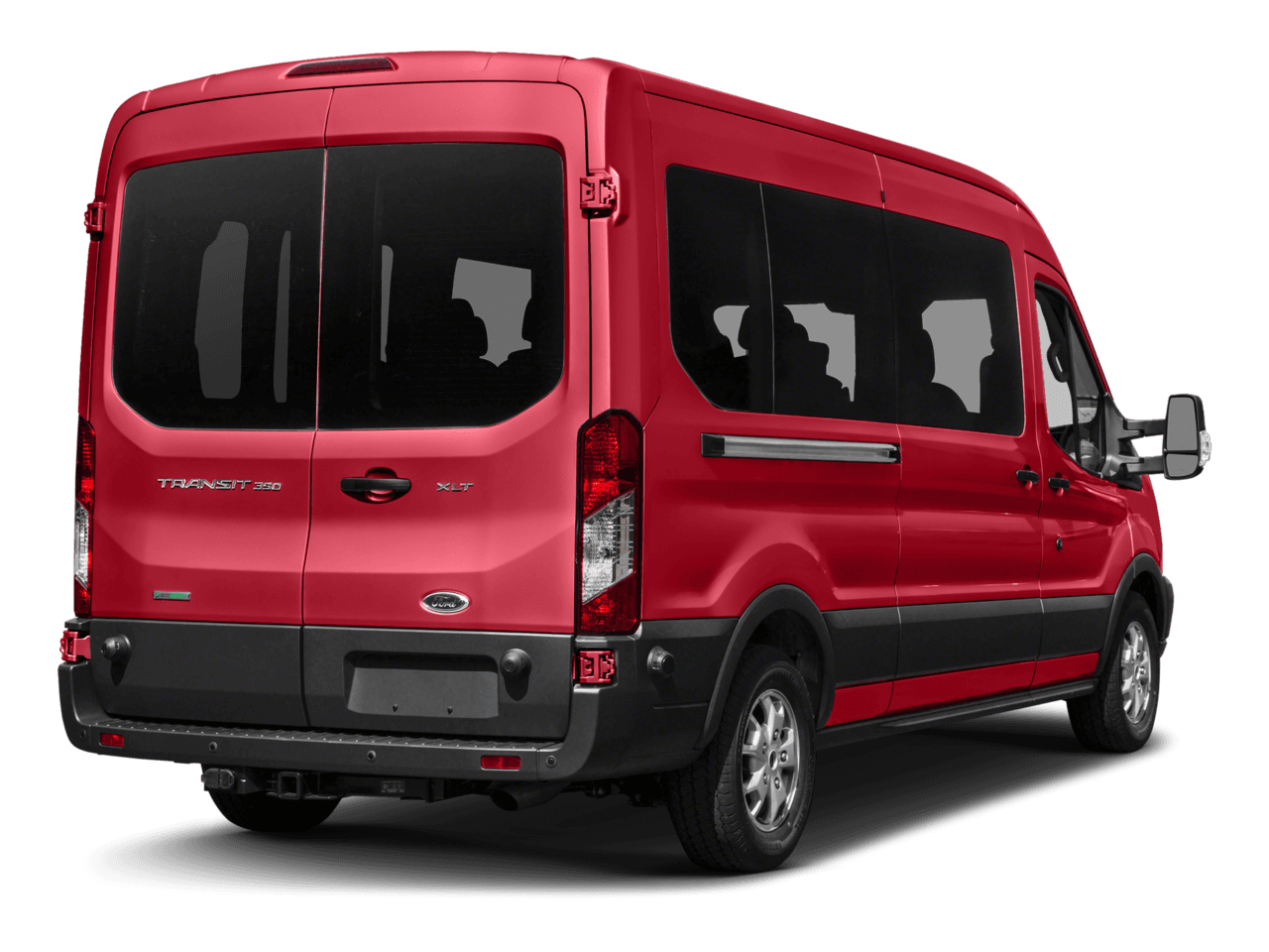 2017 Ford Transit Wagon T-350 148" Med Roof XL Sliding RH Dr - Rear 3/4, facing to the right