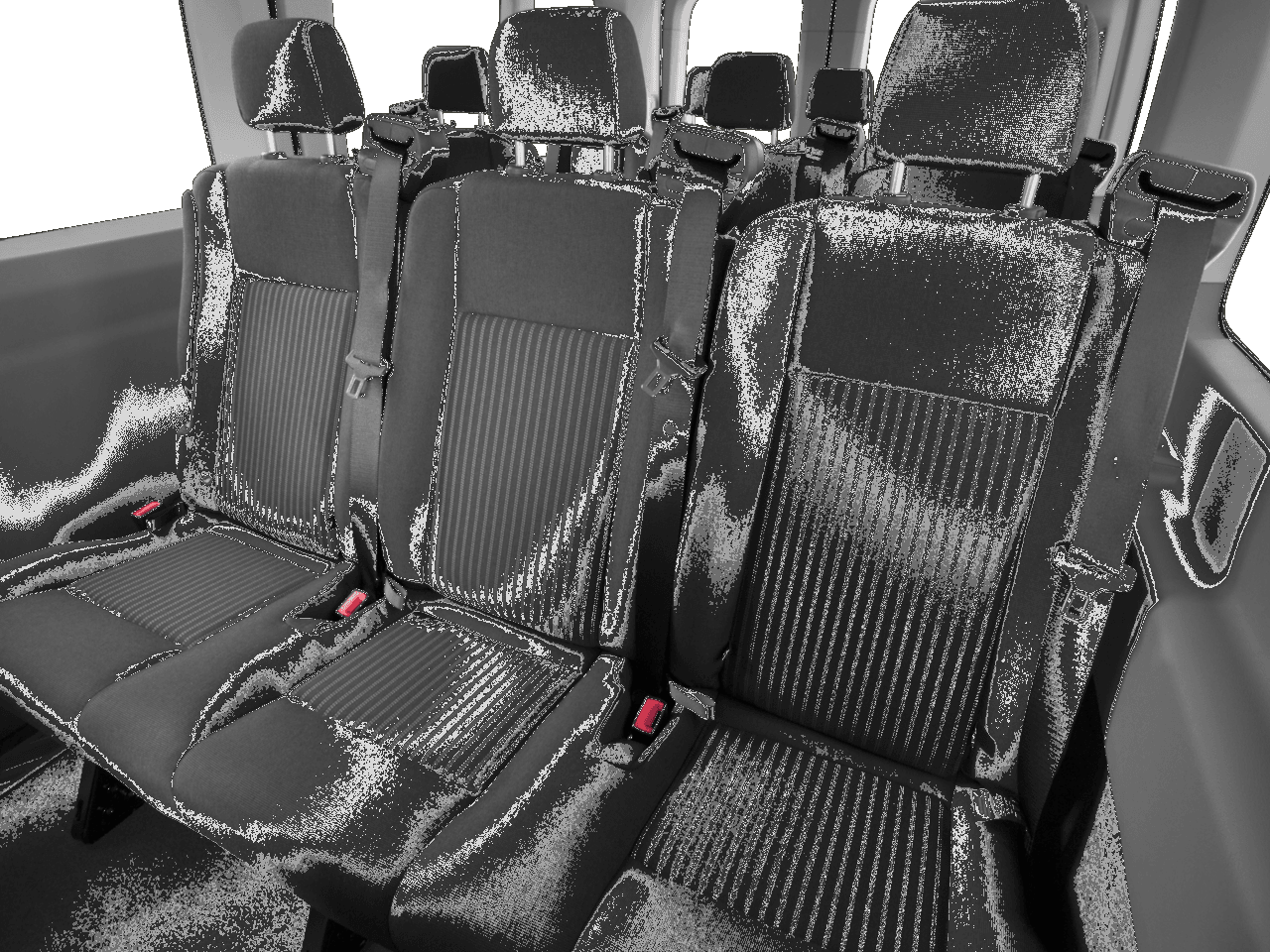 2017 Ford Transit Wagon T-350 148" Med Roof XL Sliding RH Dr - Interior Rear seats