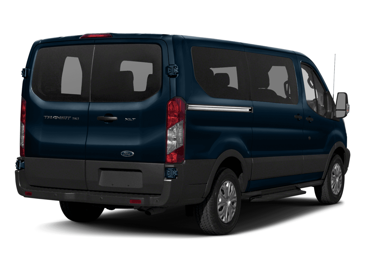 2017 Ford Transit Wagon T-150 130" Low Roof XLT Sliding RH Dr - Rear 3/4, facing to the right