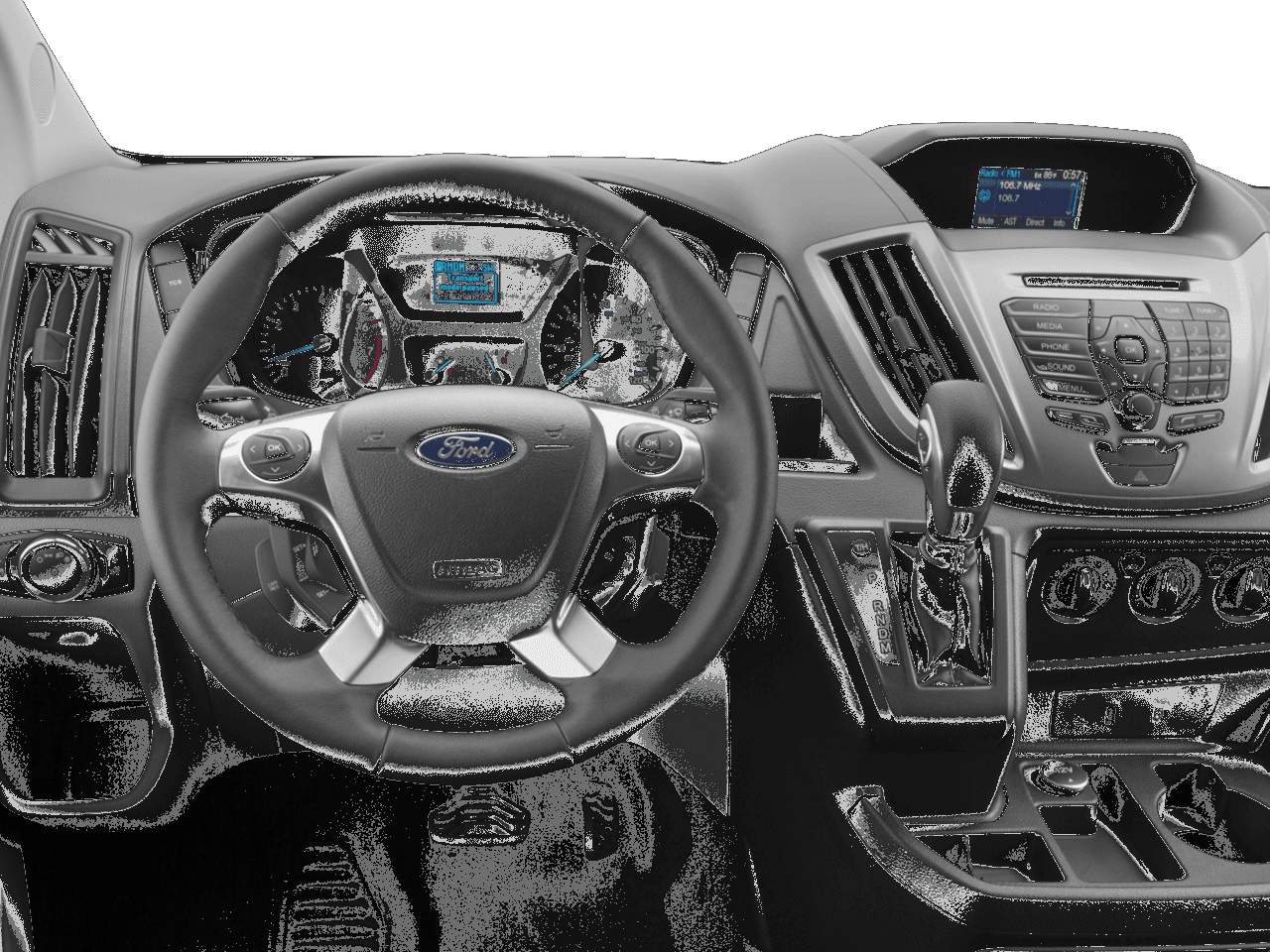 2017 Ford Transit Wagon T-350 148" Med Roof XLT Sliding RH Dr - Interior Drivers Dash