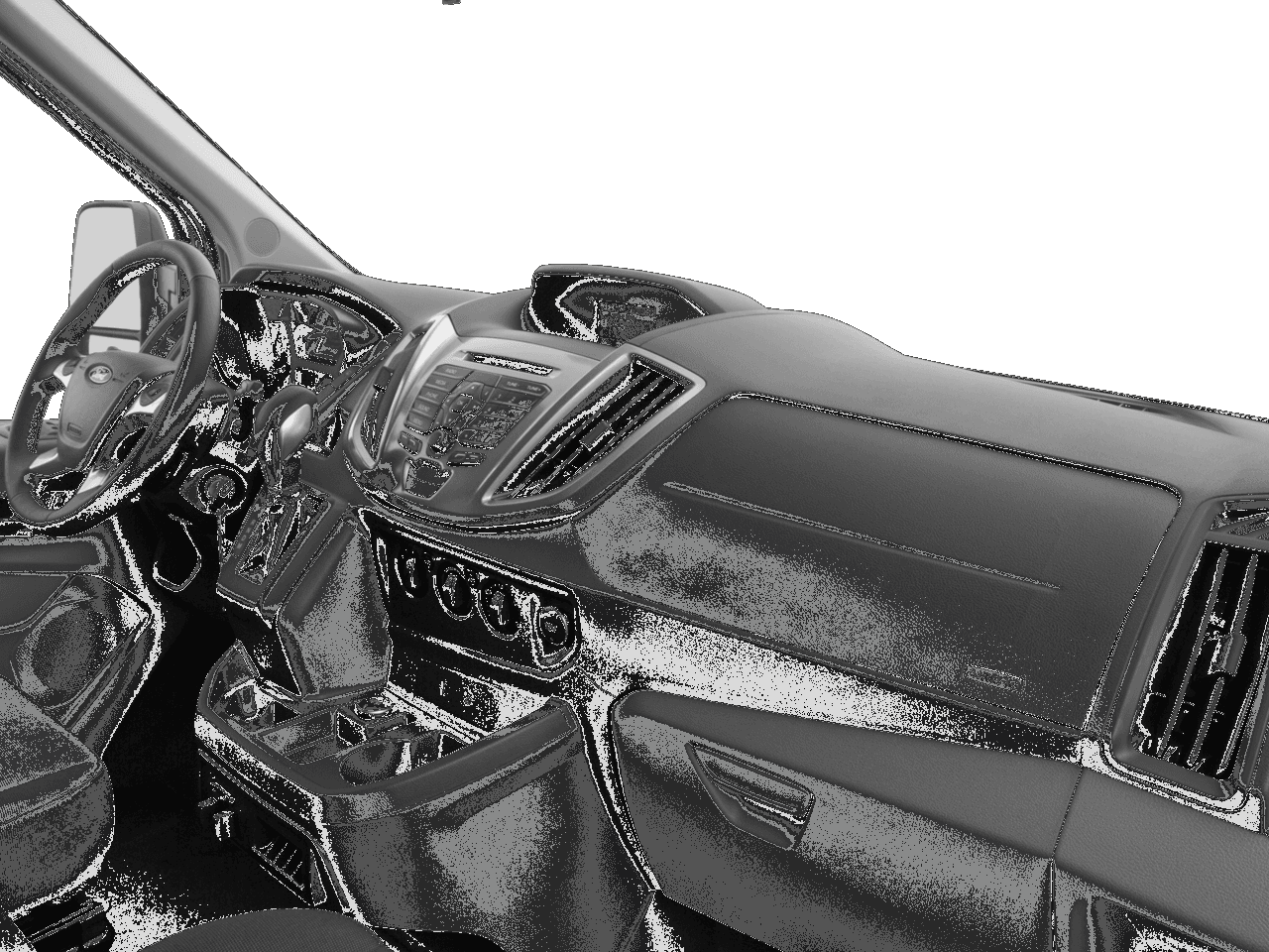 2017 Ford Transit Wagon T-350 148" Med Roof XLT Sliding RH Dr - Interior Passenger Dash