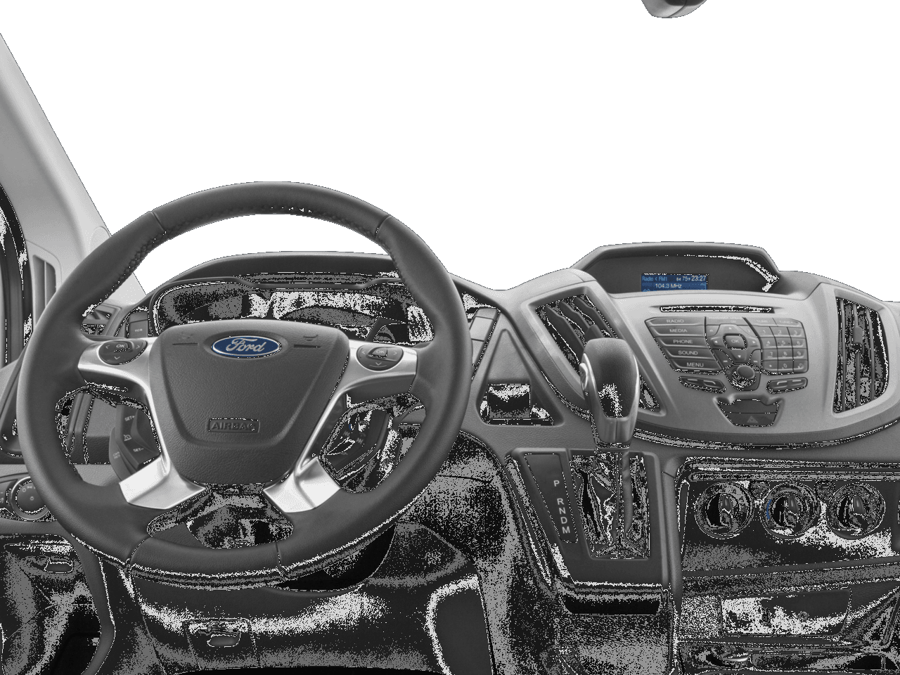 2017 Ford Transit Van T-350 130" Med Rf 9500 GVWR Dual Dr - Interior Drivers Dash