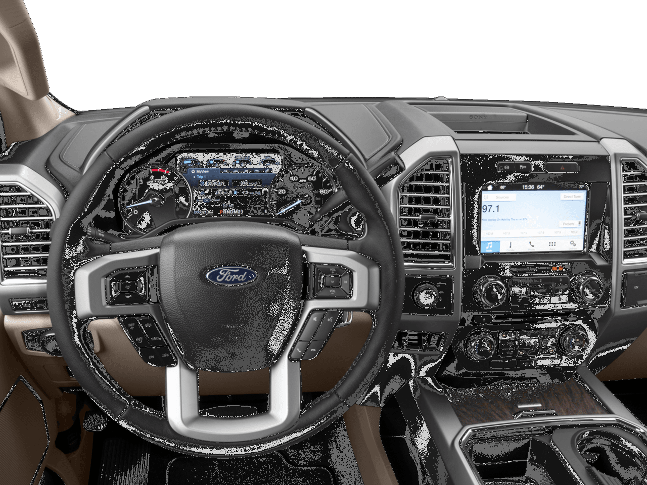 2017 Ford Super Duty F-450 DRW XLT 4WD Crew Cab 8' Box - Interior Drivers Dash