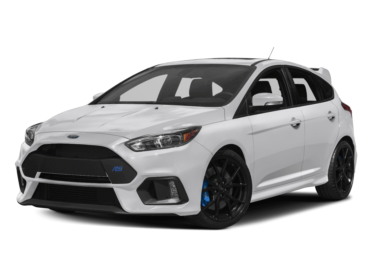 2017 Ford Focus RS Hatch - Front 3/4, facing to the left