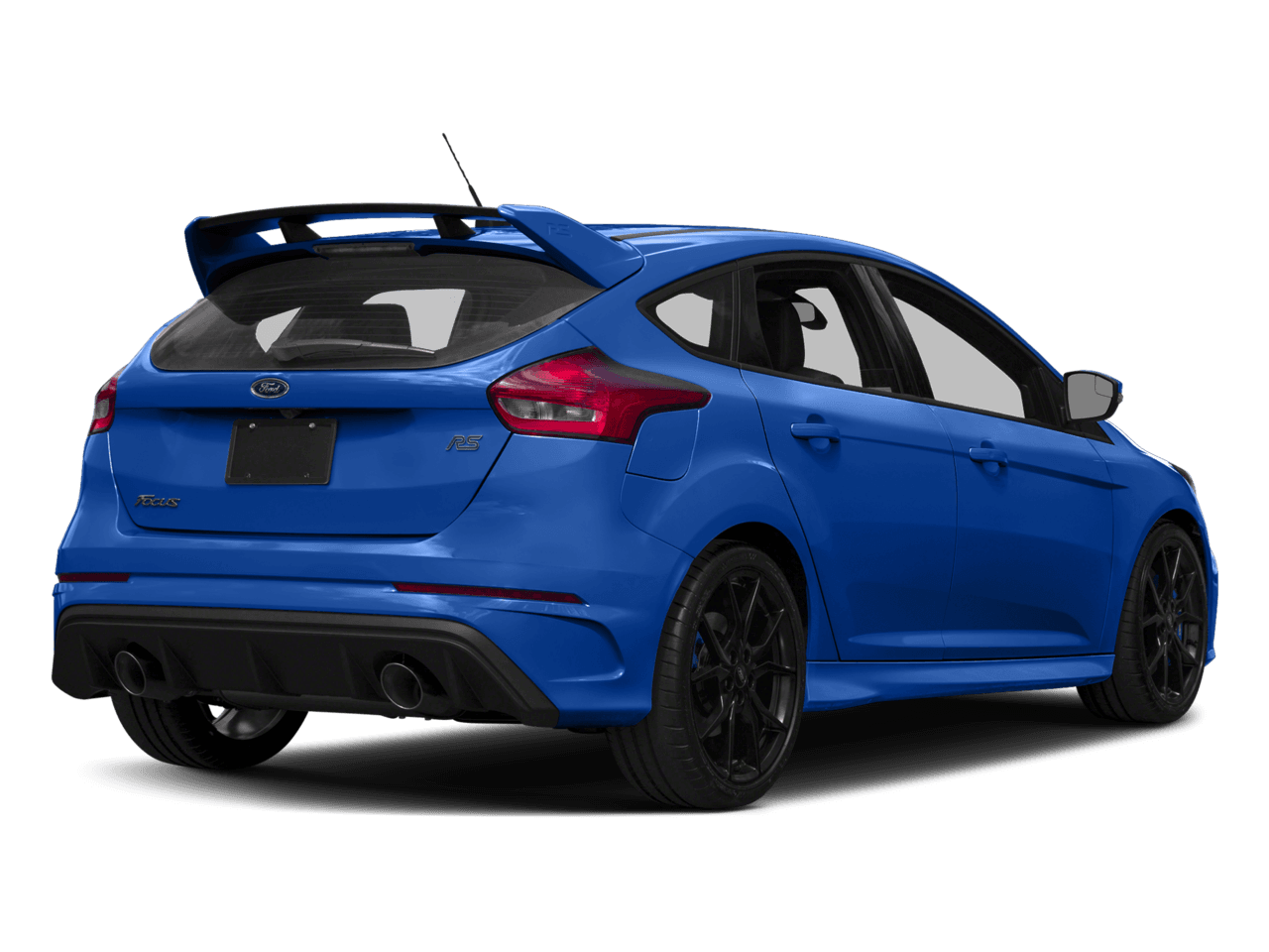 2017 Ford Focus RS Hatch - Rear 3/4, facing to the right