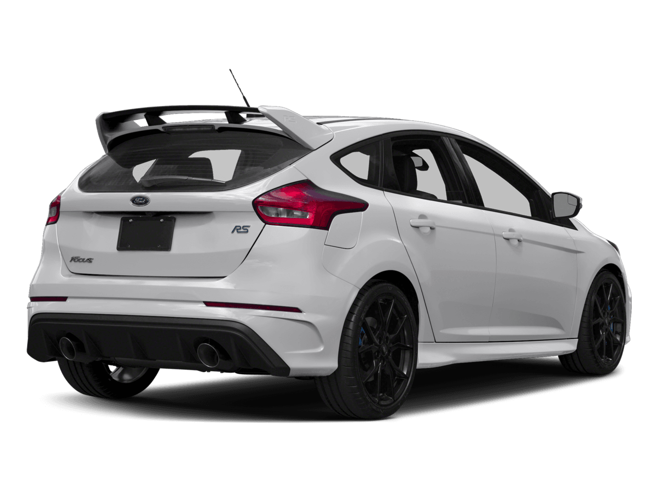 2017 Ford Focus RS Hatch - Rear 3/4, facing to the right