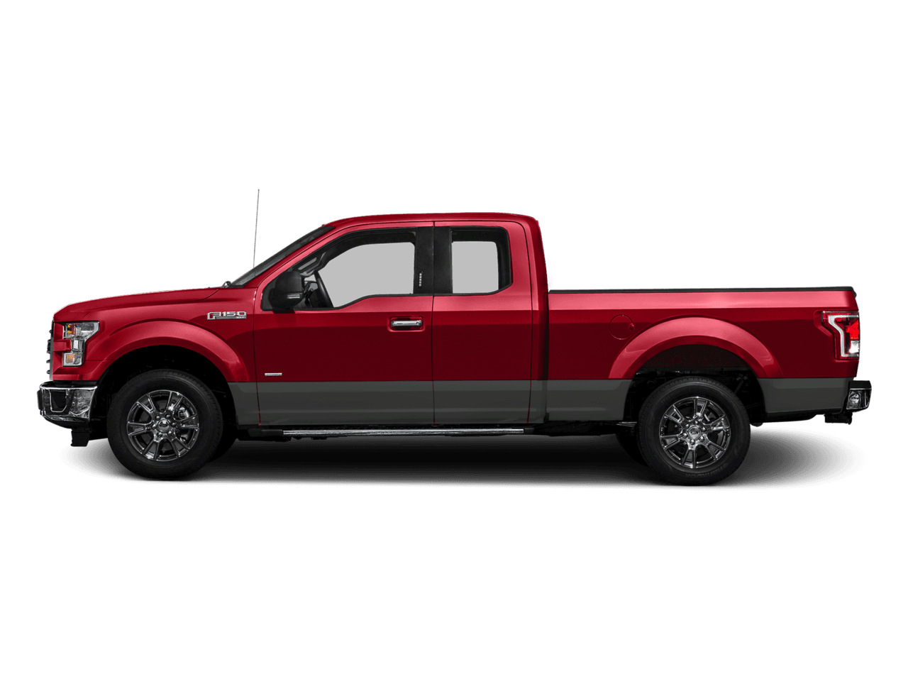 2017 Ford F-150 XLT 4WD SuperCab 6.5' Box - Profile, facing to the left