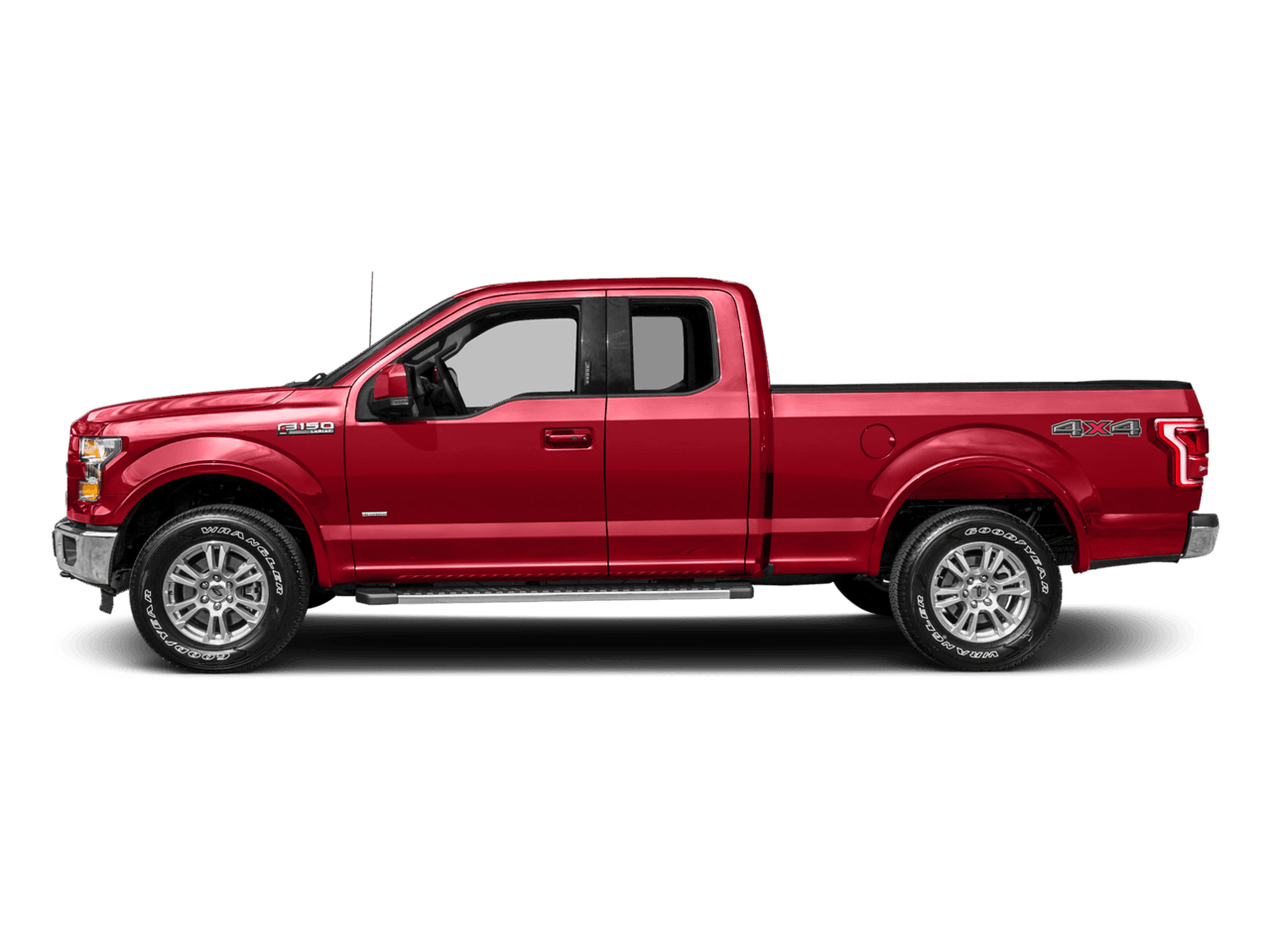 2017 Ford F-150 Lariat 4WD SuperCab 6.5' Box - Profile, facing to the left