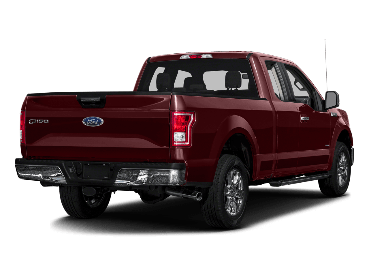 2017 Ford F-150 XLT 2WD SuperCab 8' Box - Rear 3/4, facing to the right
