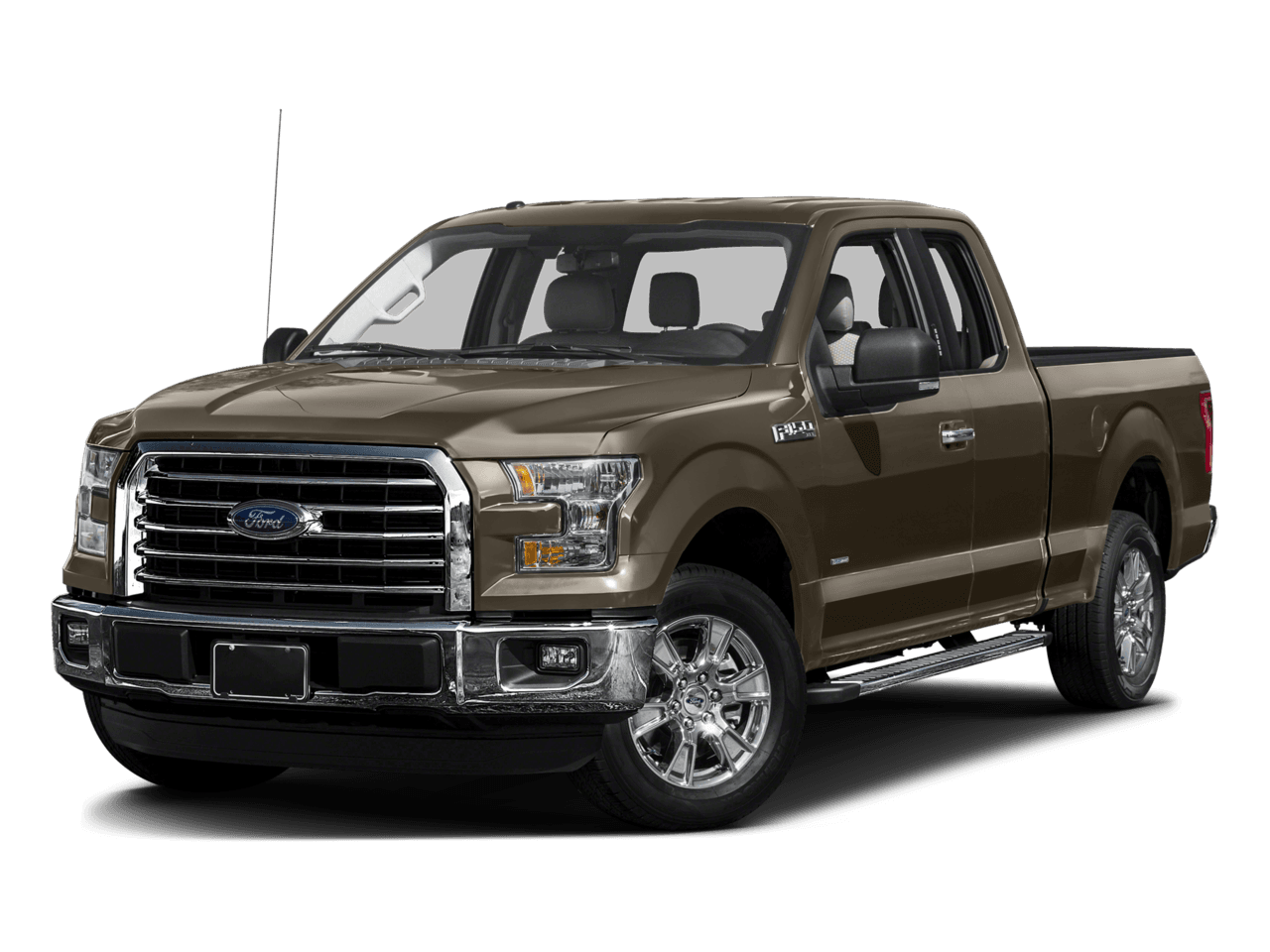 2017 Ford F-150 XLT 4WD SuperCab 8' Box - Front 3/4, facing to the left