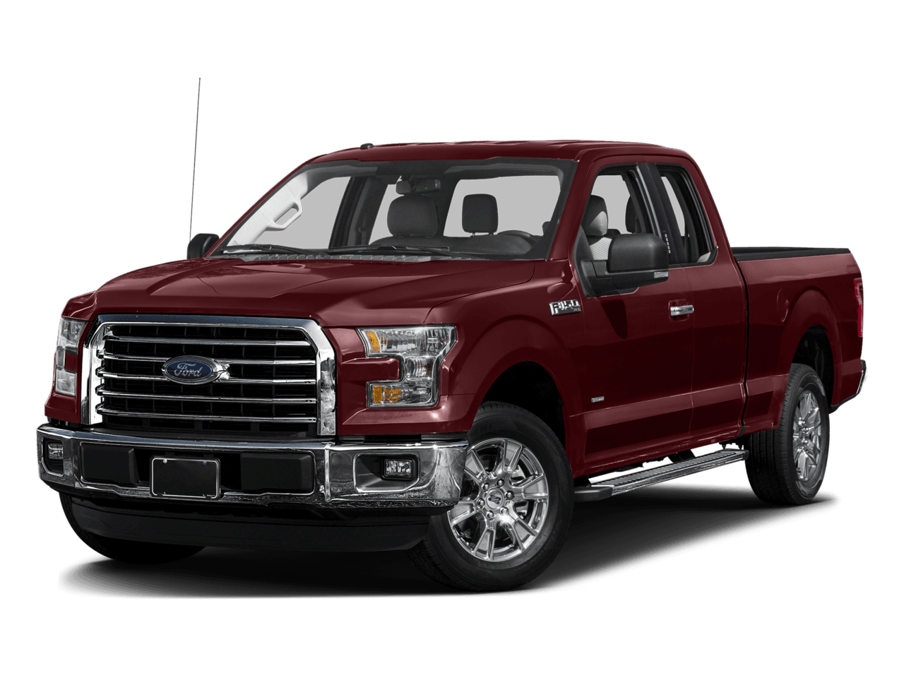 2017 Ford F-150 XLT 4WD SuperCab 8' Box - Front 3/4, facing to the left