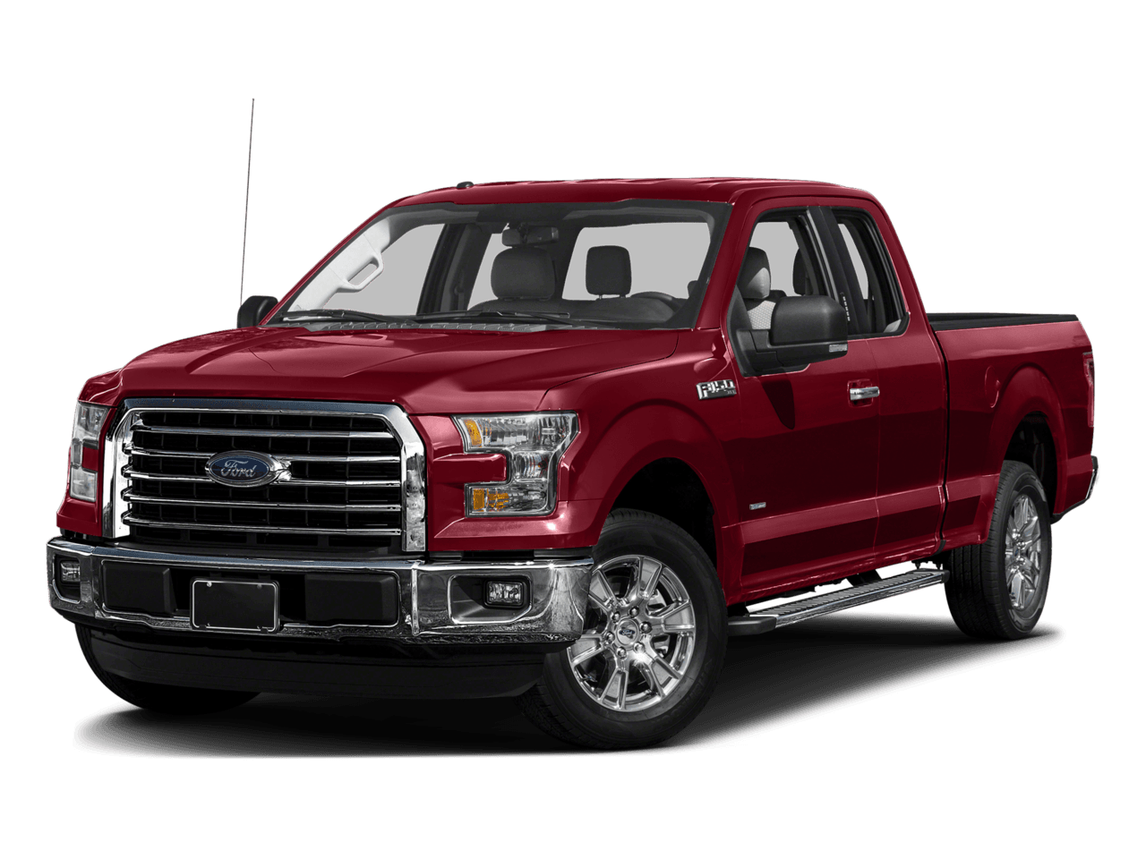 2017 Ford F-150 XLT 4WD SuperCab 8' Box - Front 3/4, facing to the left