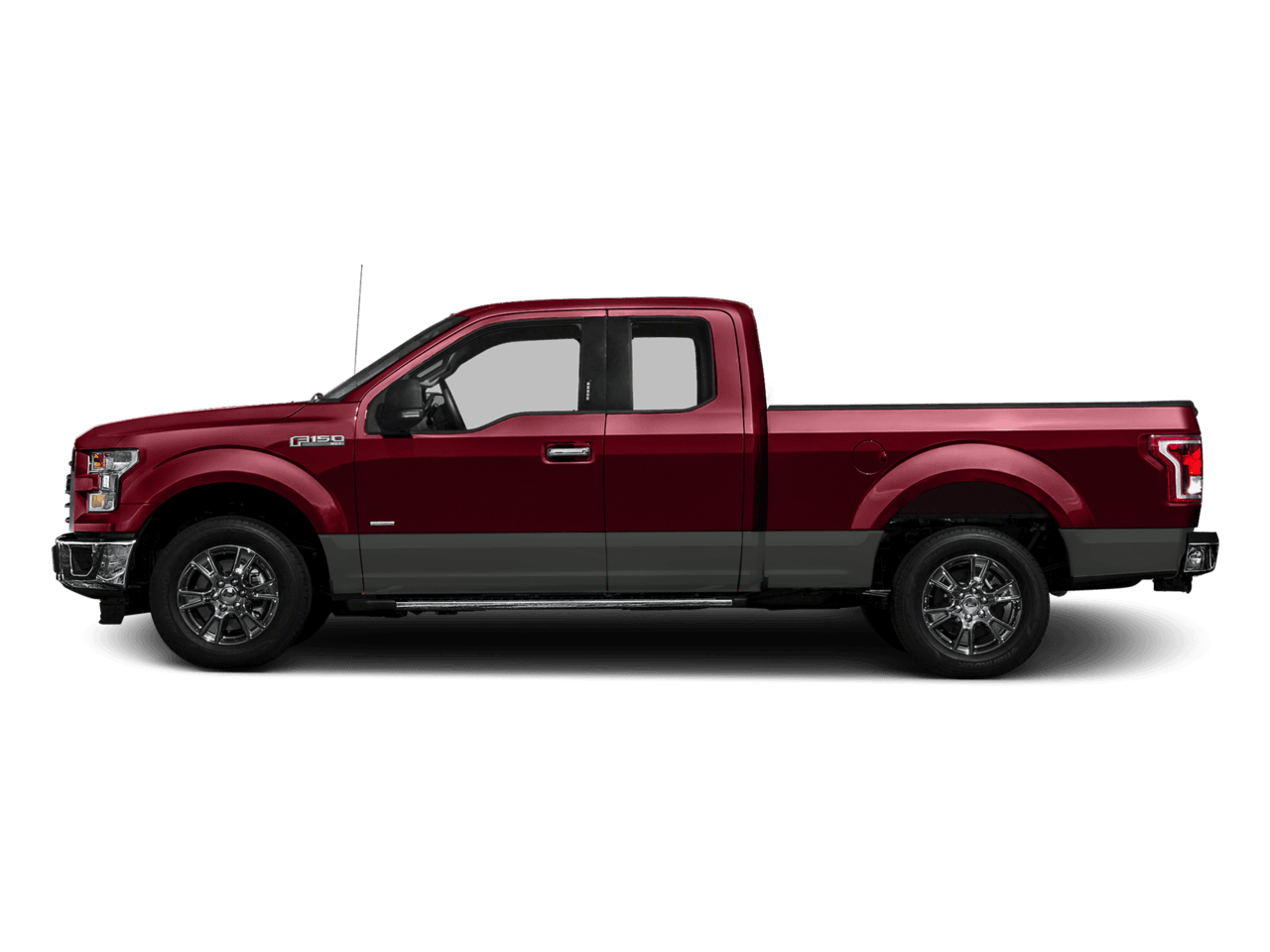 2017 Ford F-150 XLT 4WD SuperCab 8' Box - Profile, facing to the left