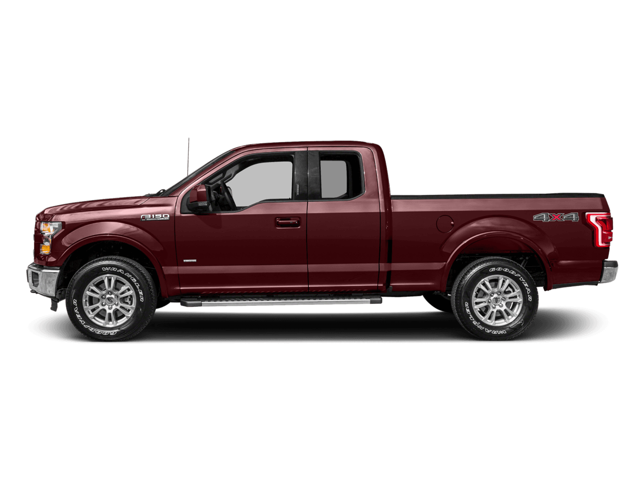 2017 Ford F-150 Lariat 4WD SuperCab 8' Box - Profile, facing to the left