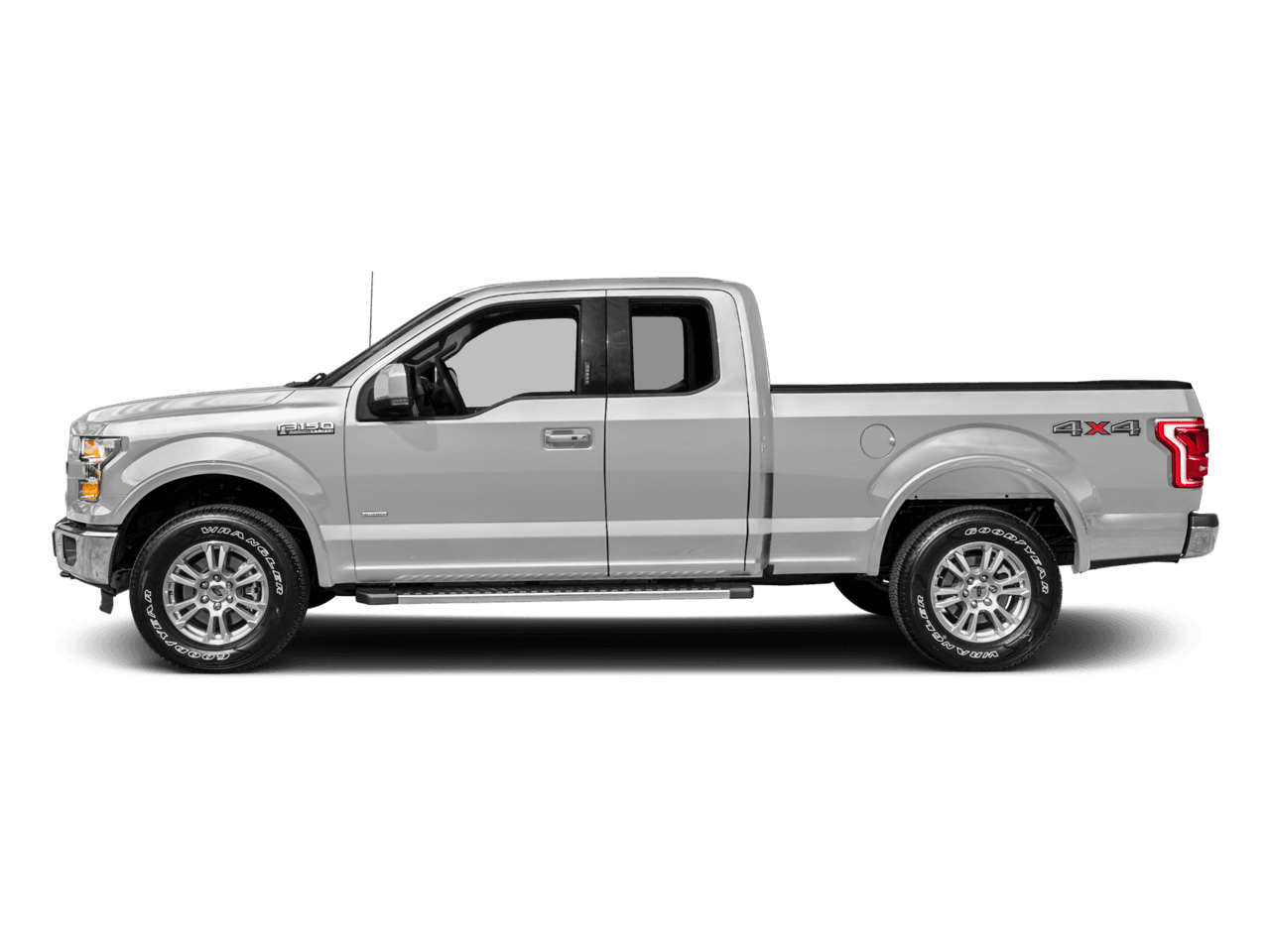 2017 Ford F-150 Lariat 4WD SuperCab 8' Box - Profile, facing to the left
