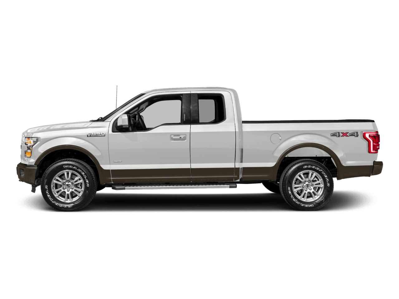 2017 Ford F-150 Lariat 4WD SuperCab 8' Box - Profile, facing to the left