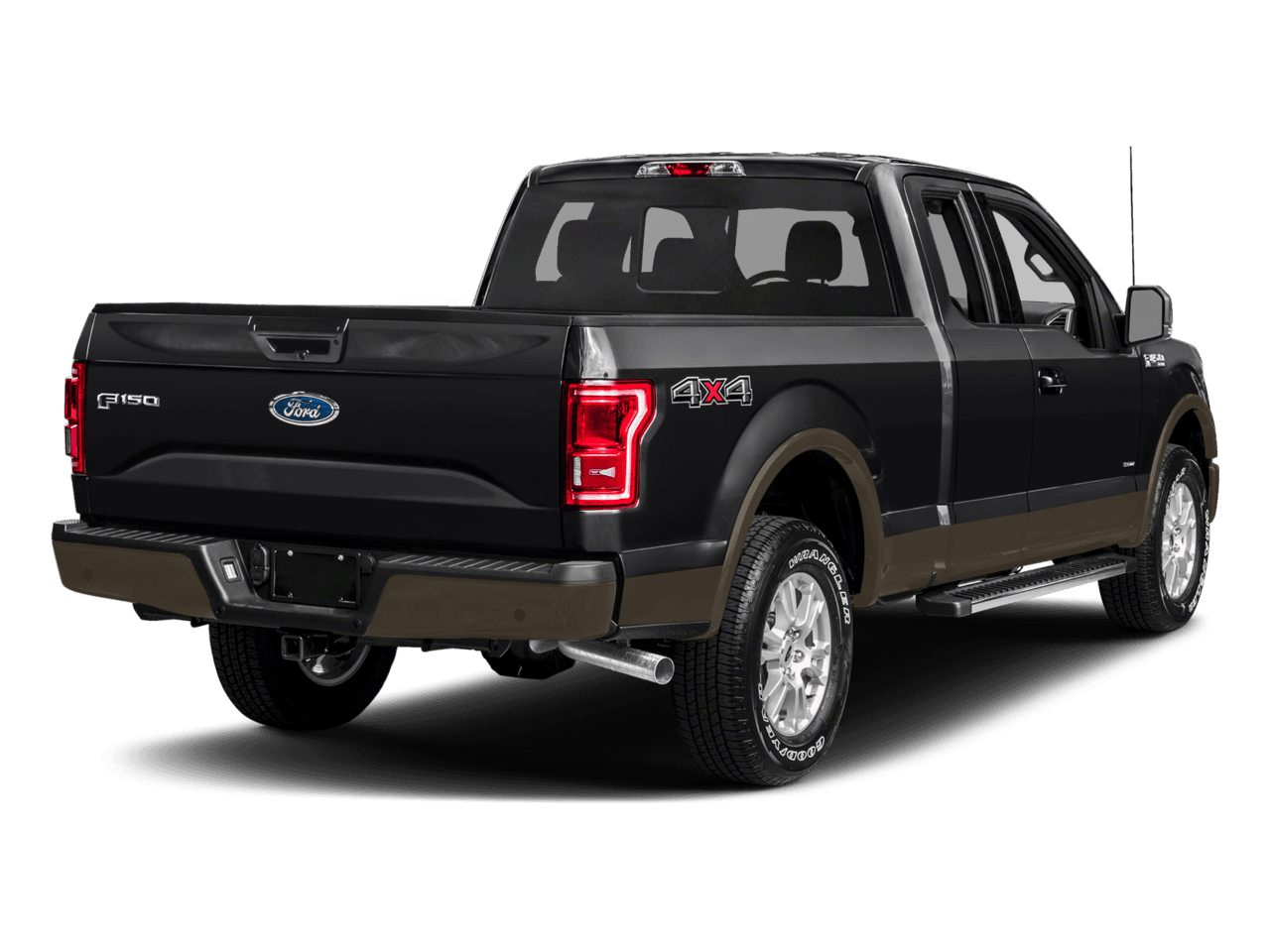 2017 Ford F-150 Lariat 4WD SuperCab 8' Box - Rear 3/4, facing to the right