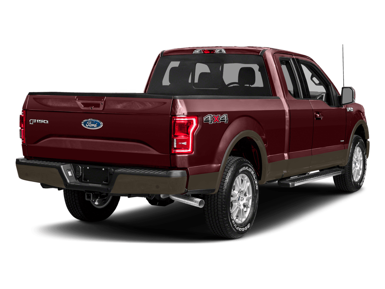 2017 Ford F-150 Lariat 4WD SuperCab 8' Box - Rear 3/4, facing to the right