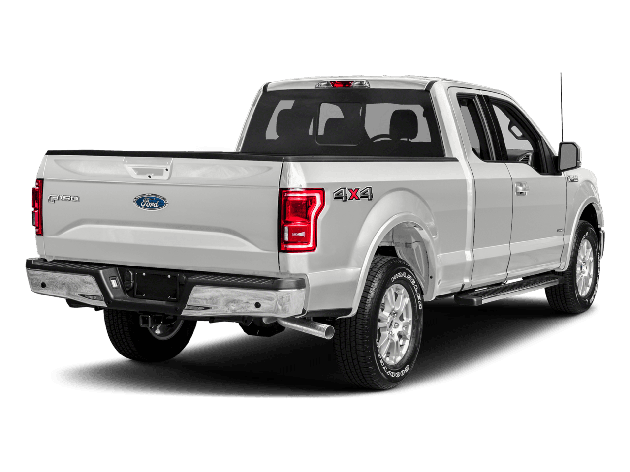 2017 Ford F-150 Lariat 4WD SuperCab 8' Box - Rear 3/4, facing to the right