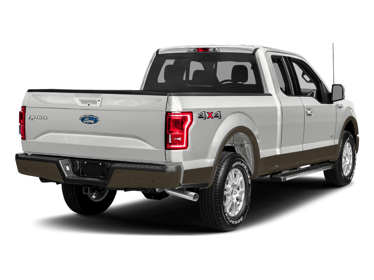 2017 Ford F-150 Lariat 4WD SuperCab 8' Box - Rear 3/4, facing to the right