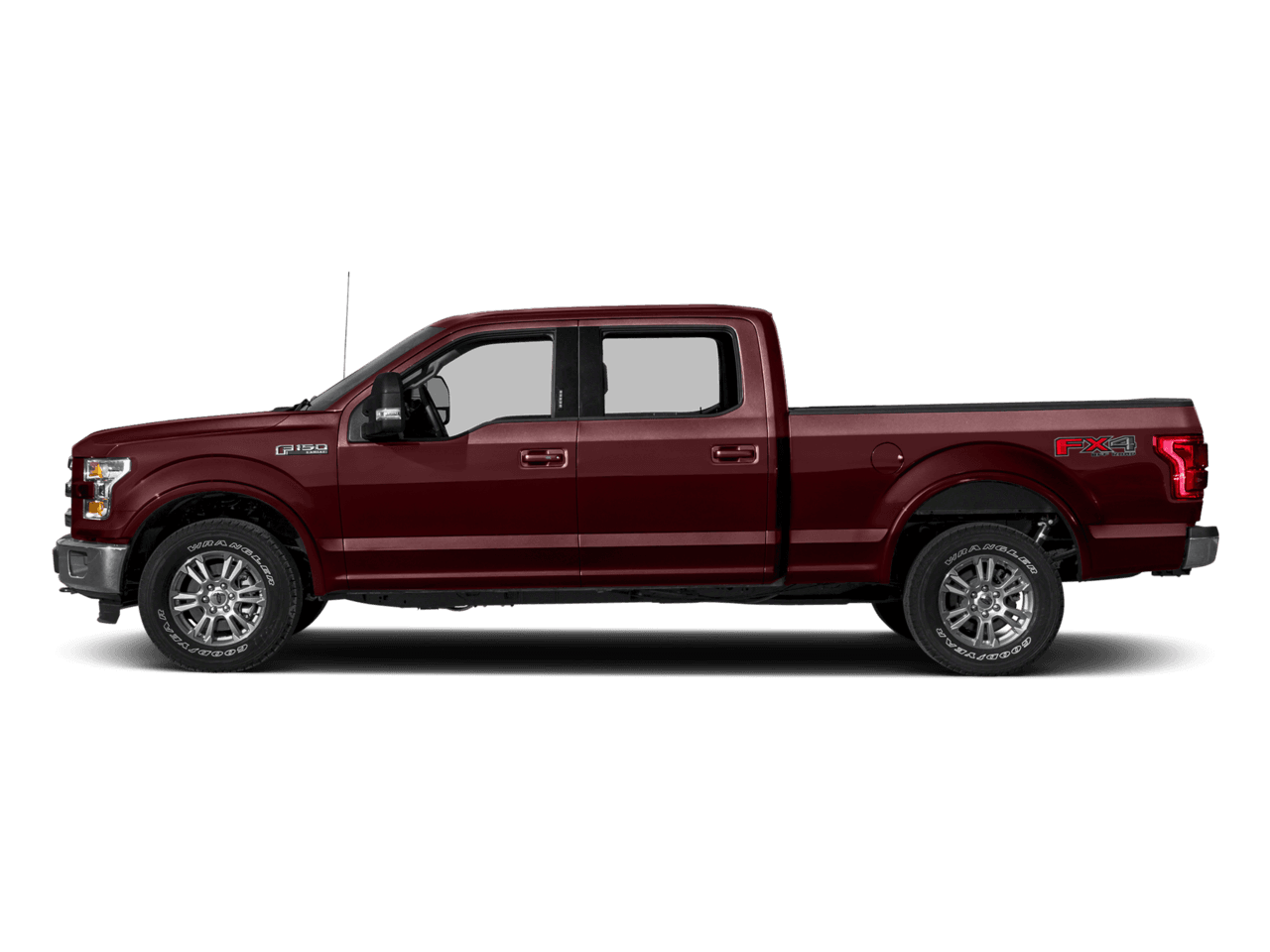 2017 Ford F-150 Lariat 2WD SuperCrew 5.5' Box - Profile, facing to the left