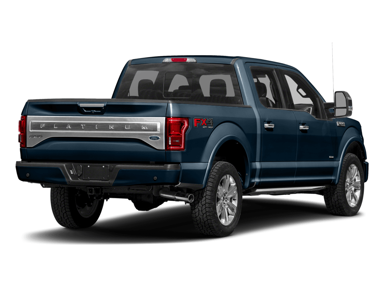 2017 Ford F-150 Platinum 2WD SuperCrew 5.5' Box - Rear 3/4, facing to the right