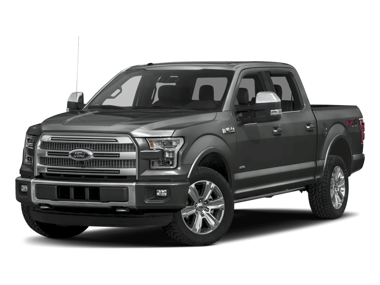 2017 Ford F-150 Platinum 4WD SuperCrew 5.5' Box - Front 3/4, facing to the left