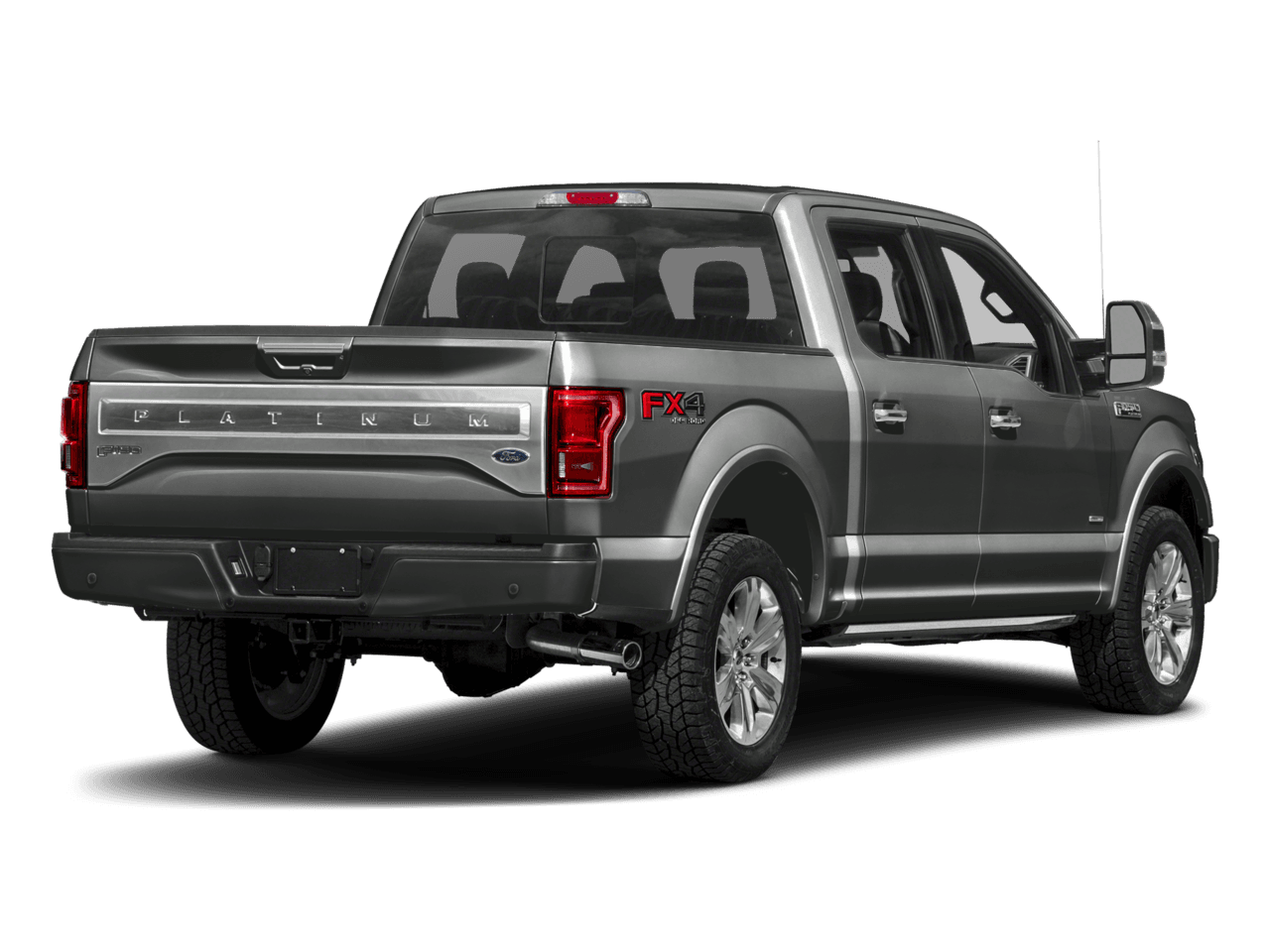 2017 Ford F-150 Platinum 4WD SuperCrew 5.5' Box - Rear 3/4, facing to the right