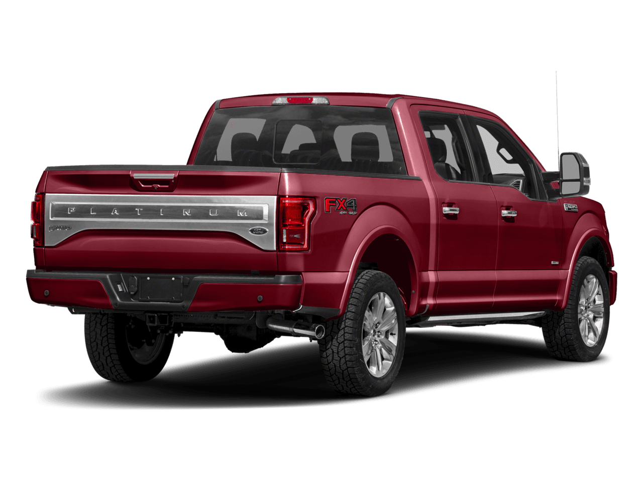 2017 Ford F-150 Platinum 4WD SuperCrew 5.5' Box - Rear 3/4, facing to the right