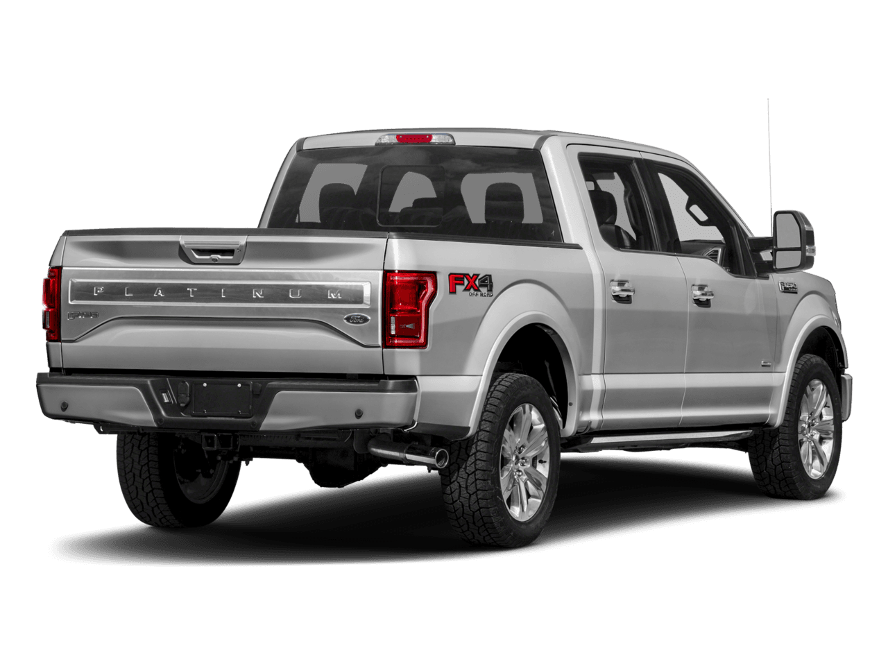 2017 Ford F-150 Platinum 4WD SuperCrew 5.5' Box - Rear 3/4, facing to the right